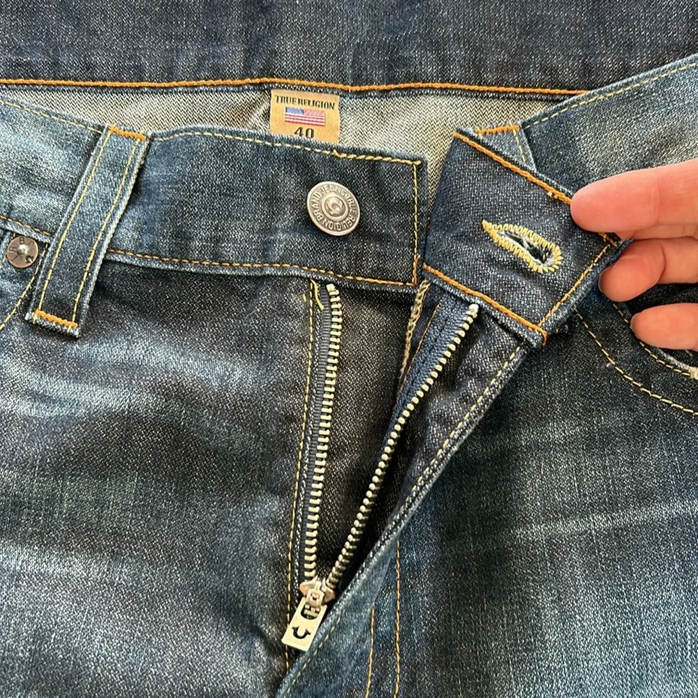 True Religion Men’s Geno Relaxed‎ Slim Dark Wash Jeans Sz 40 Urban Dweller